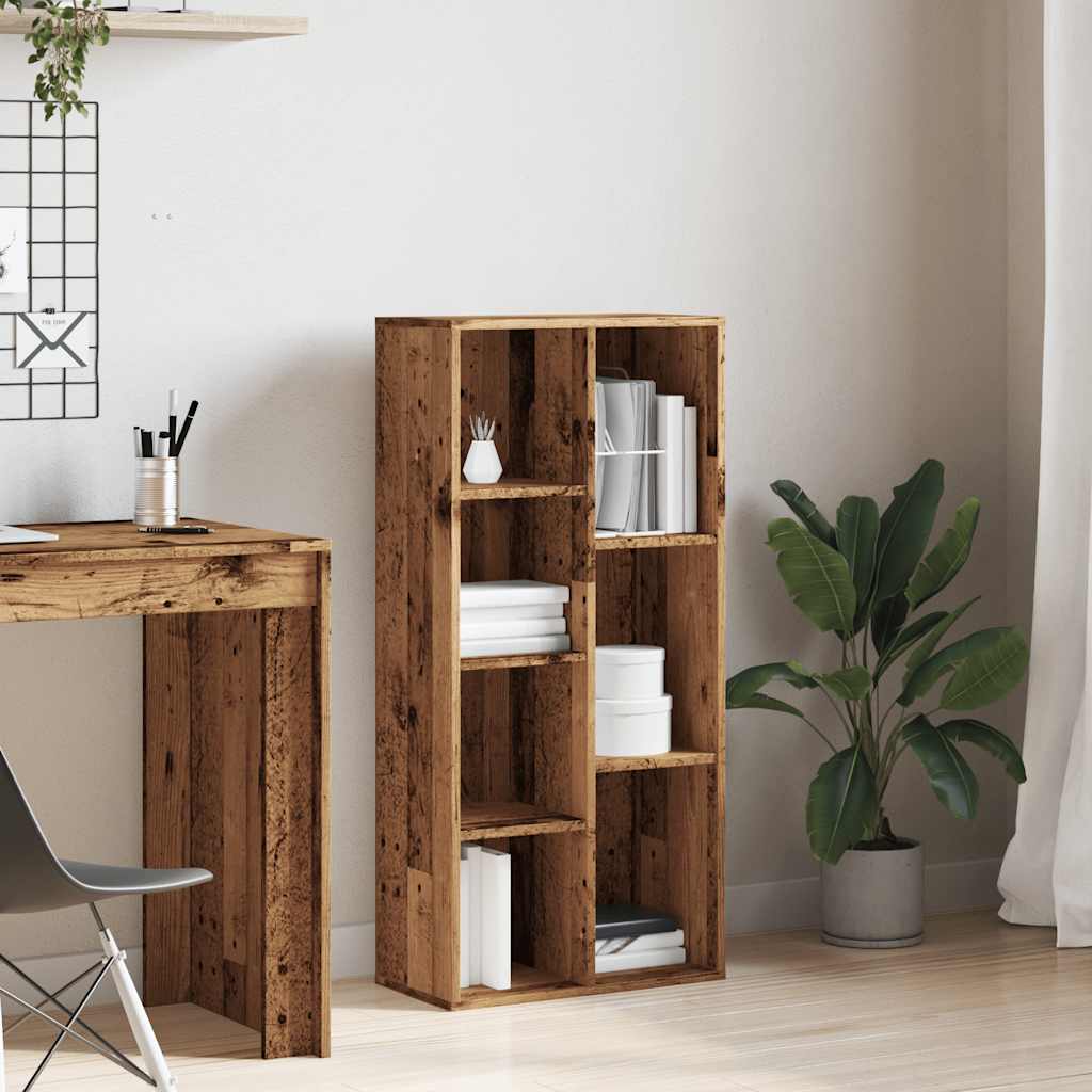 Book Cabinet Old Wood 50x25x104 cm