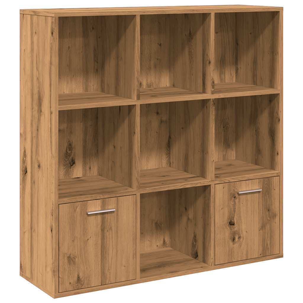 Book Cabinet Artisan Oak 98x29x97.5 cm Engineered Wood