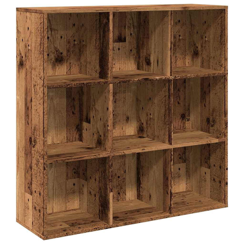 Book Cabinet Old Wood 98x29x97.5 cm