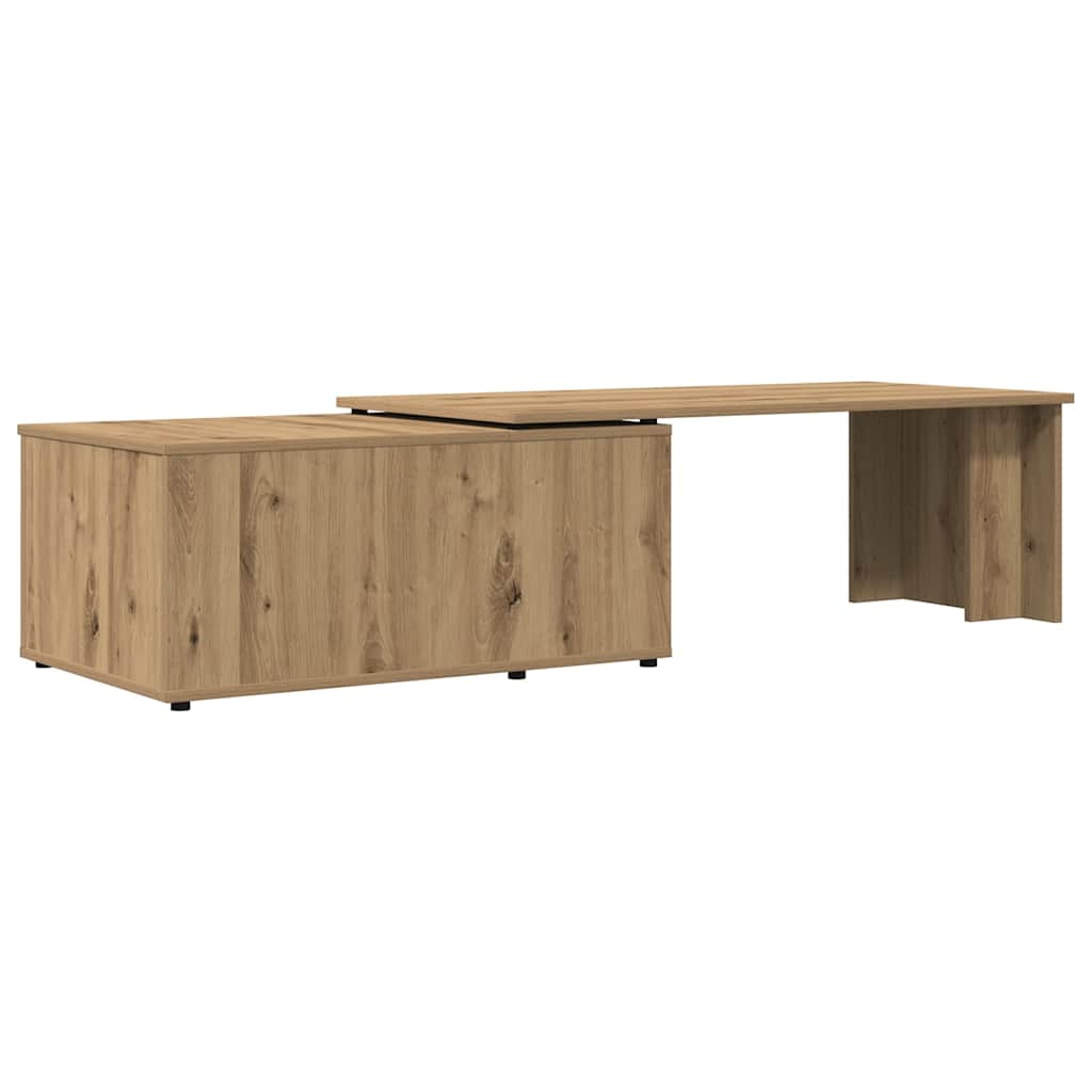 Coffee Table Artisan Oak 150x50x35 cm Engineered Wood