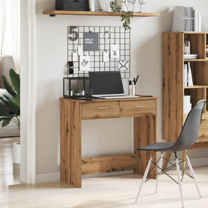 Desk Artisian Oak 80x40x75 cm Engineered Wood