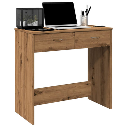 Desk Artisian Oak 80x40x75 cm Engineered Wood