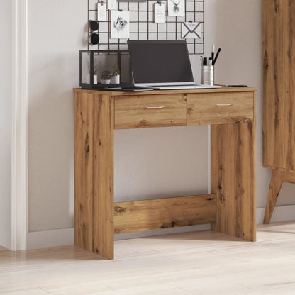 Desk Artisian Oak 80x40x75 cm Engineered Wood