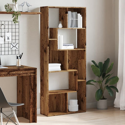 Bookcase Old Wood 67x24x161 cm Engineered Wood