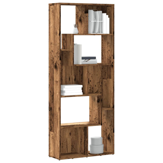 Bookcase Old Wood 67x24x161 cm Engineered Wood