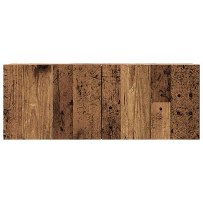 Wall Mounted TV Cabinet Old Wood 80x30x30 cm Engineered Wood