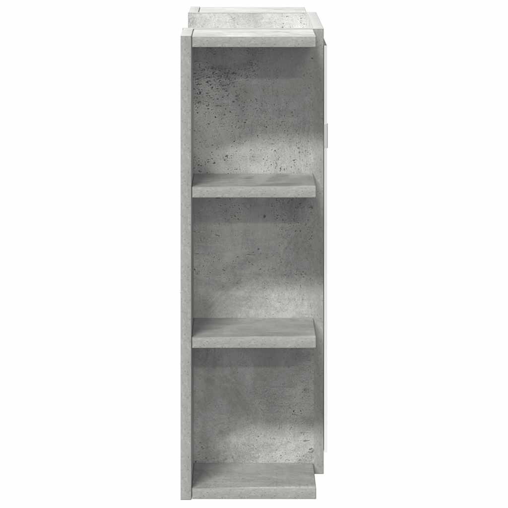 Bathroom Mirror Cabinet Concrete Grey 80x20.5x64 cm Engineered Wood