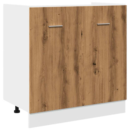 Sink Bottom Cabinet Artisan Oak 80x46x81.5 cm Engineered Wood