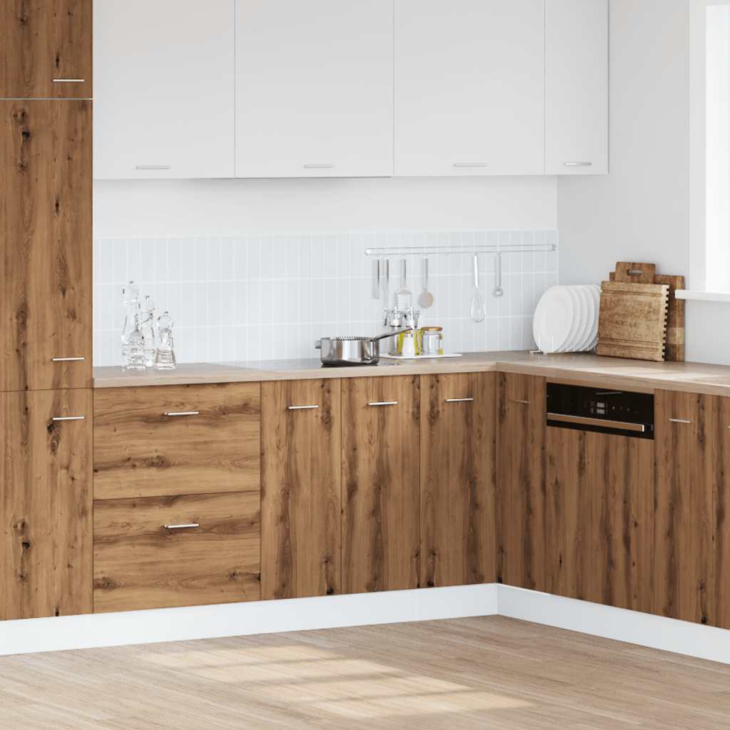 Sink Bottom Cabinet Artisan Oak 80x46x81.5 cm Engineered Wood