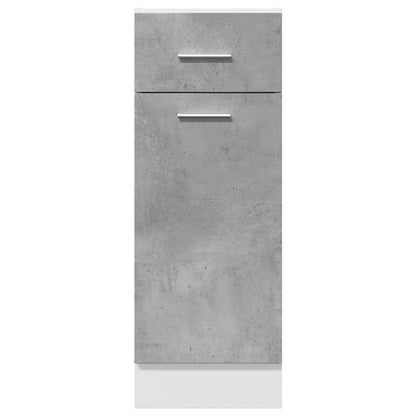 Drawer Bottom Cabinet Concrete Grey 30x46x81.5 cm Engineered Wood