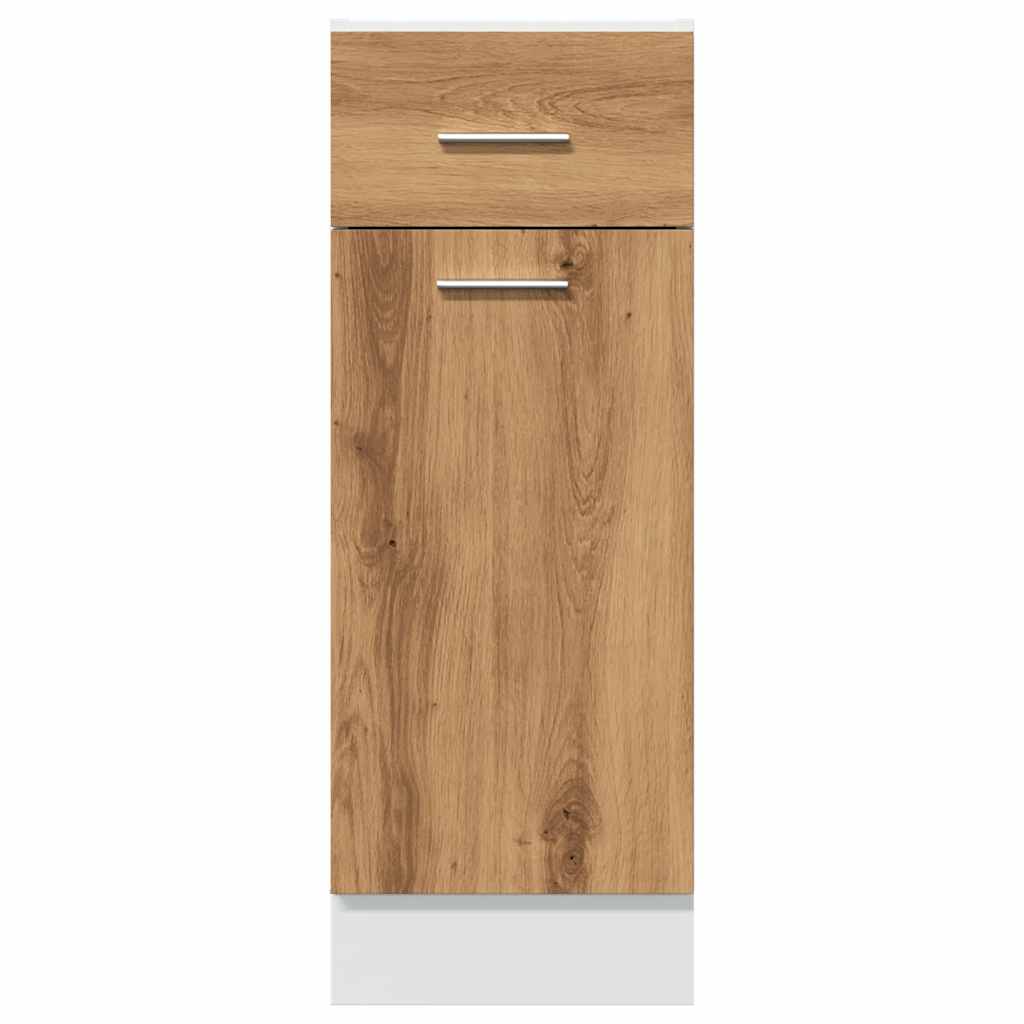 Drawer Bottom Cabinet Artisan Oak 30x46x81.5 cm Engineered Wood