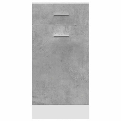 Drawer Bottom Cabinet Concrete Grey 40x46x81.5 cm Engineered Wood