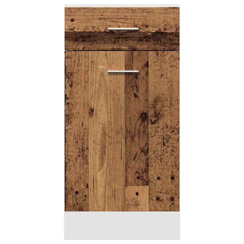 Drawer Bottom Cabinet Old Wood 40x46x81.5 cm Engineered Wood