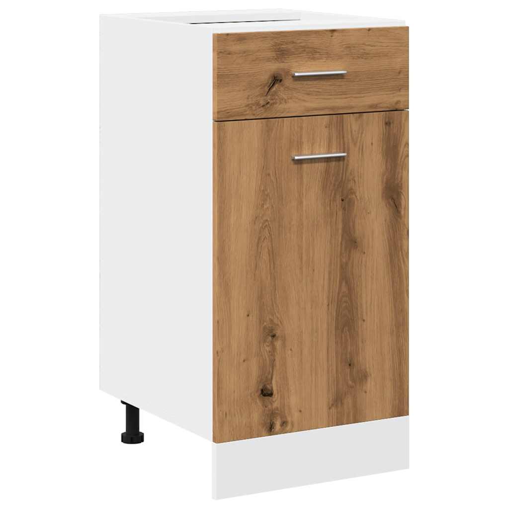 Drawer Bottom Cabinet Artisan Oak 40x46x81.5 cm Engineered Wood