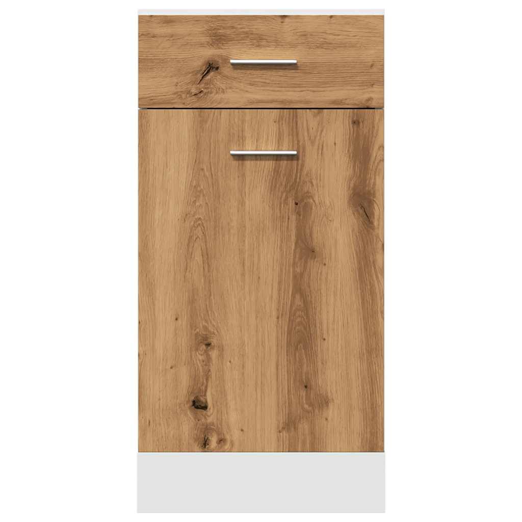 Drawer Bottom Cabinet Artisan Oak 40x46x81.5 cm Engineered Wood