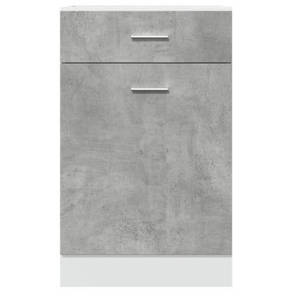 Drawer Bottom Cabinet Concrete Grey 50x46x81.5 cm Engineered Wood