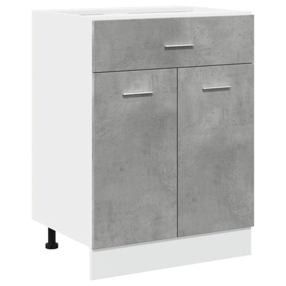 Drawer Bottom Cabinet Concrete Grey 60x46x81.5 cm Engineered Wood