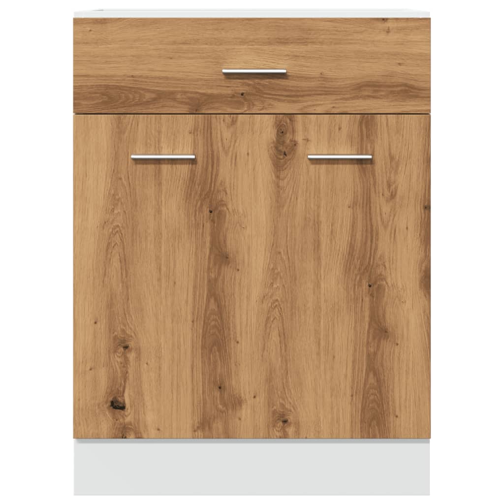 Drawer Bottom Cabinet Artisan Oak 60x46x81.5 cm Engineered Wood