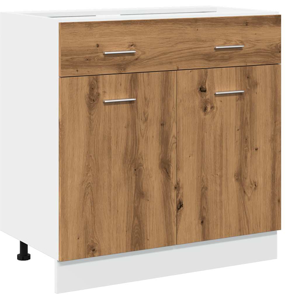 Drawer Bottom Cabinet Artisan Oak 80x46x81.5 cm Engineered Wood