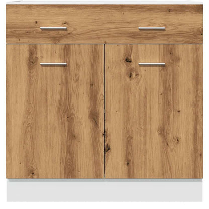 Drawer Bottom Cabinet Artisan Oak 80x46x81.5 cm Engineered Wood