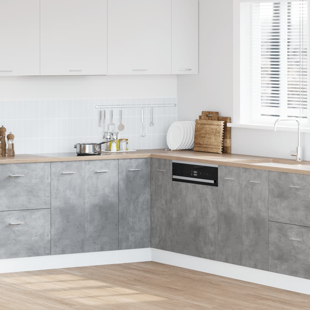 Kitchen Cabinet Concrete Grey 75.5x75.5x81.5 cm Engineered Wood