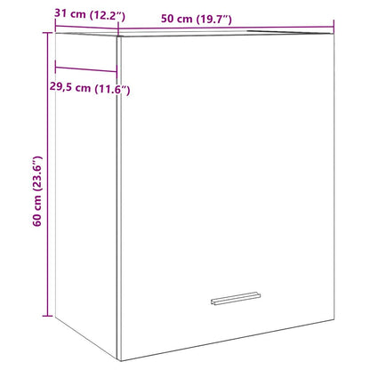 Hanging Cabinet Old Wood 50x31x60 cm Engineered Wood