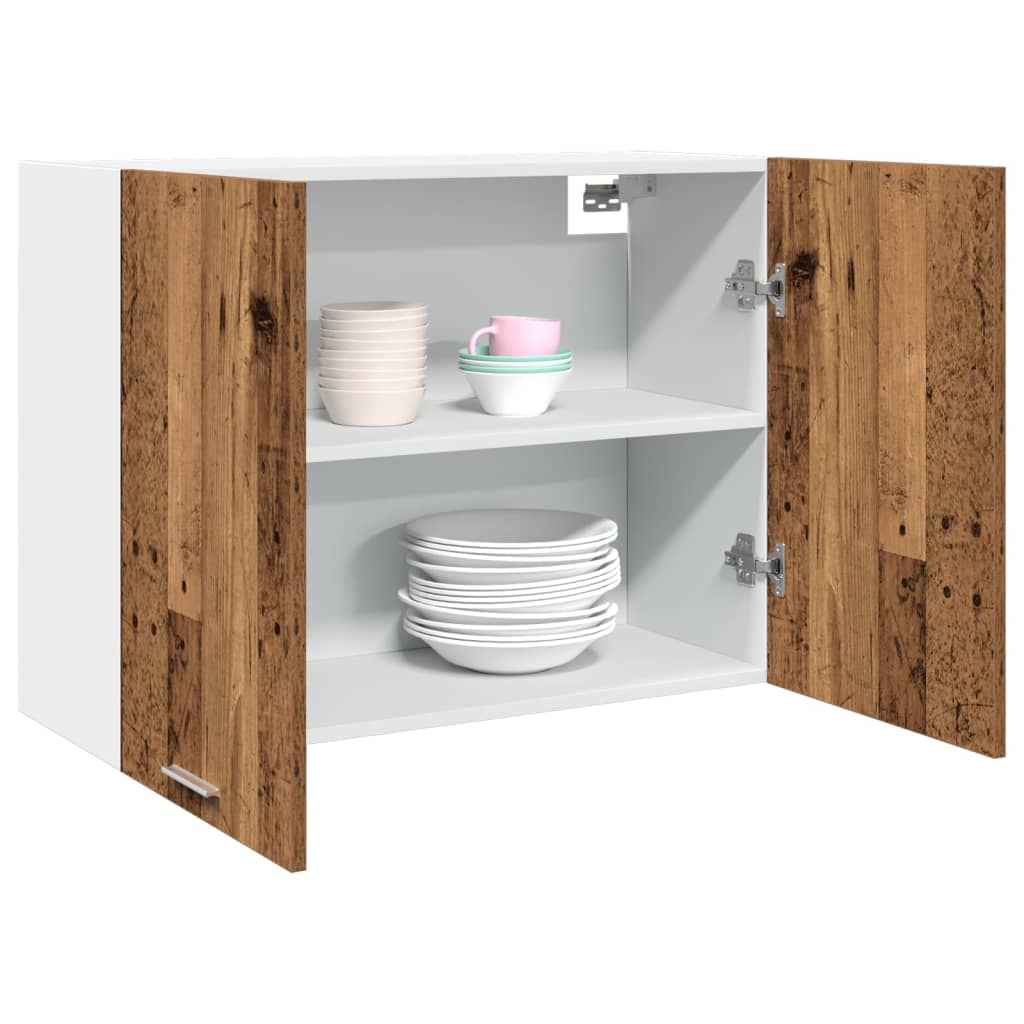 Hanging Cabinet Old Wood 80x31x60 cm Engineered Wood