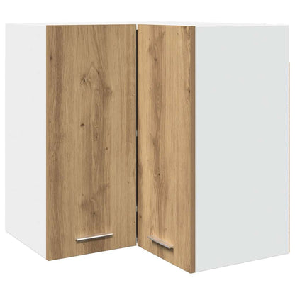 Hanging Corner Cabinet Artisian Oak 57x57x60 cm Engineered Wood