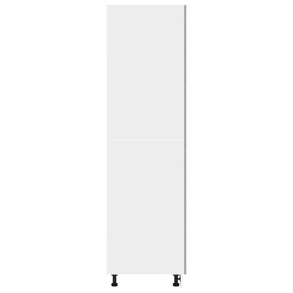 Refrigerator Cabinet Concrete Grey 60x57x207 cm Engineered Wood