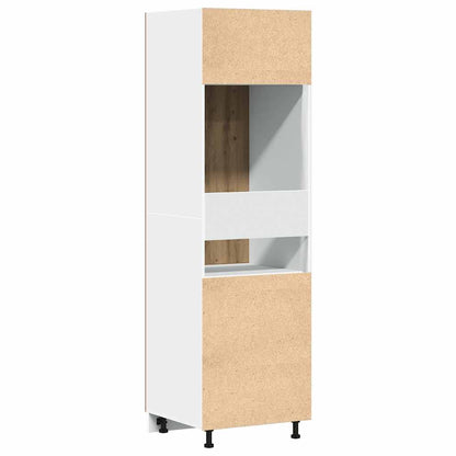 Refrigerator Cabinet Artisian Oak 60x57x207 cm Engineered Wood