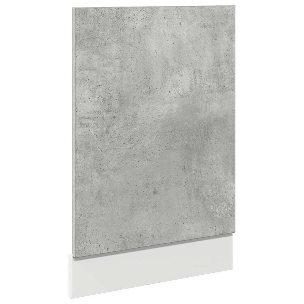 Dishwasher Panel Concrete Grey 45x3x67 cm cm