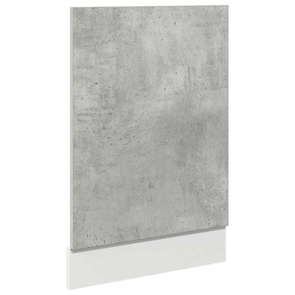 Dishwasher Panel Concrete Grey 45x3x67 cm cm