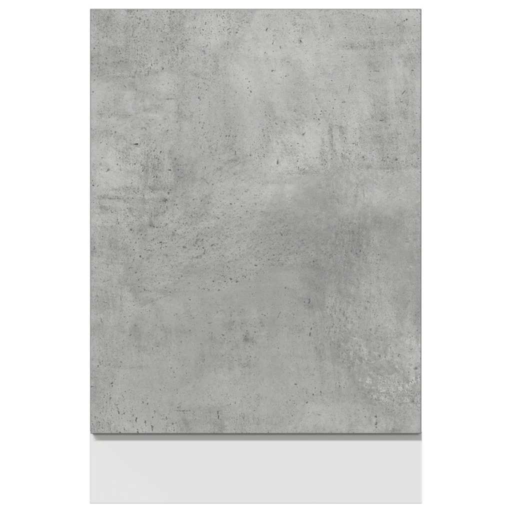 Dishwasher Panel Concrete Grey 45x3x67 cm cm