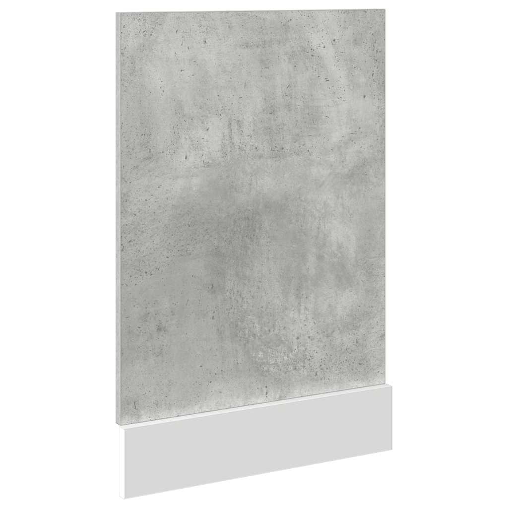 Dishwasher Panel Concrete Grey 45x3x67 cm cm