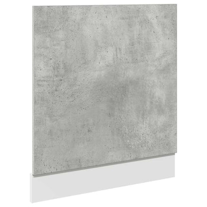 Dishwasher Panel Concrete Grey 60x1.5x67 cm Engineered Wood