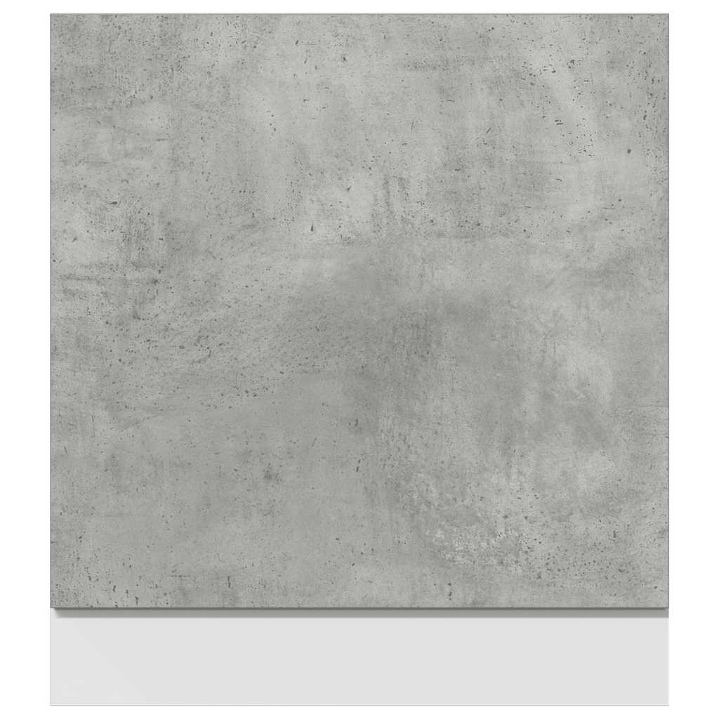 Dishwasher Panel Concrete Grey 60x1.5x67 cm Engineered Wood