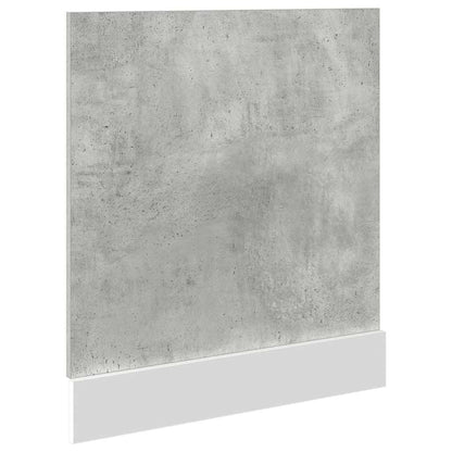 Dishwasher Panel Concrete Grey 60x1.5x67 cm Engineered Wood