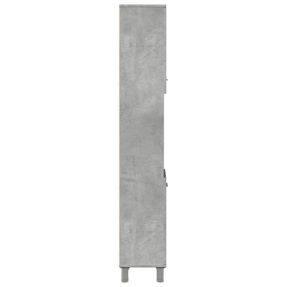 Bathroom Cabinet Concrete Grey 30x30x179 cm Engineered Wood