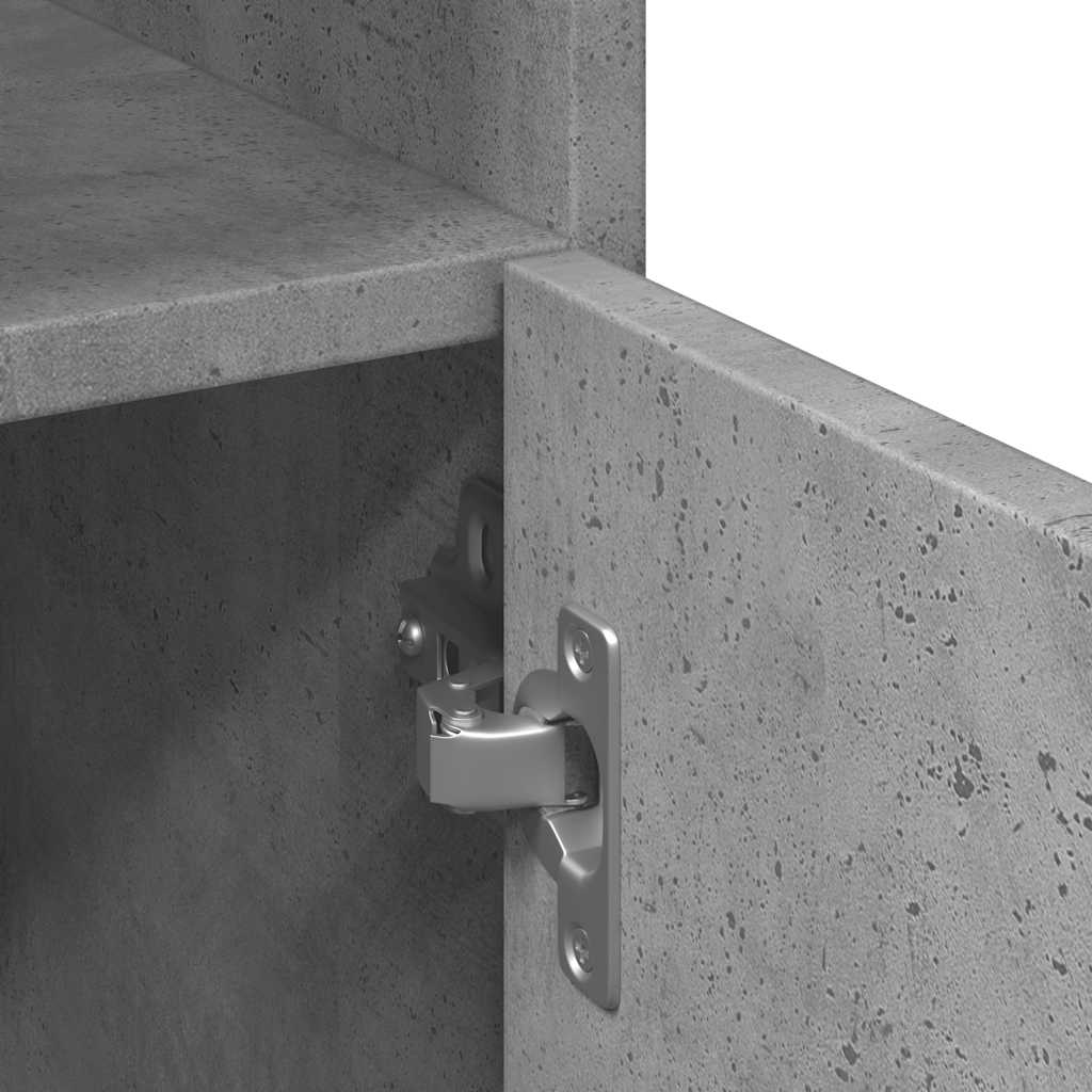 Bathroom Cabinet Concrete Grey 30x30x179 cm Engineered Wood
