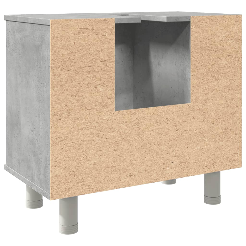 Bathroom Cabinet Concrete Grey 60x32x53.5 cm Engineered Wood