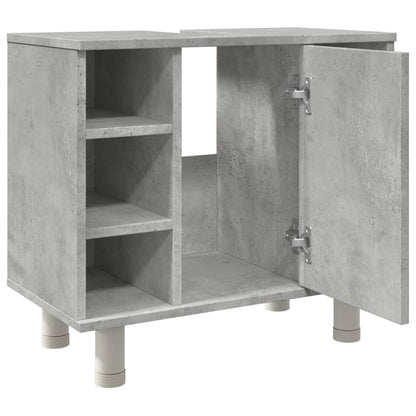 Bathroom Cabinet Concrete Grey 60x32x53.5 cm Engineered Wood