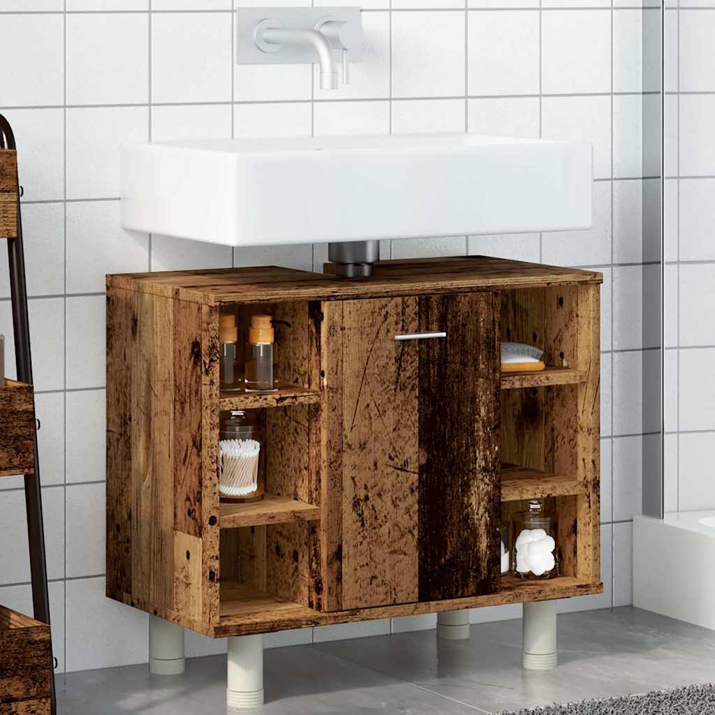 Bathroom Cabinet Old Wood 60x32x53.5 cm Engineered Wood