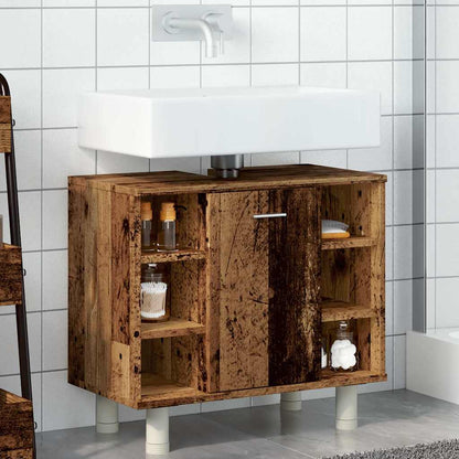 Bathroom Cabinet Old Wood 60x32x53.5 cm Engineered Wood