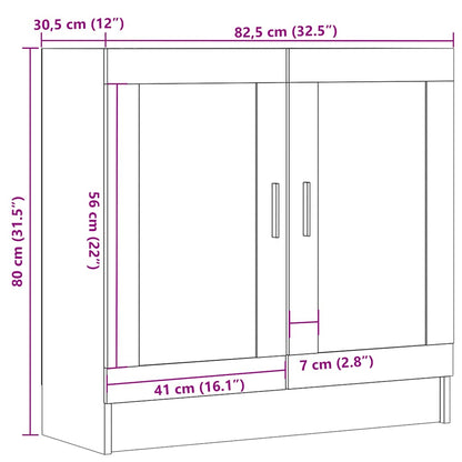 Book Cabinet Artisan Oak 82.5x30.5x80 cm Engineered Wood