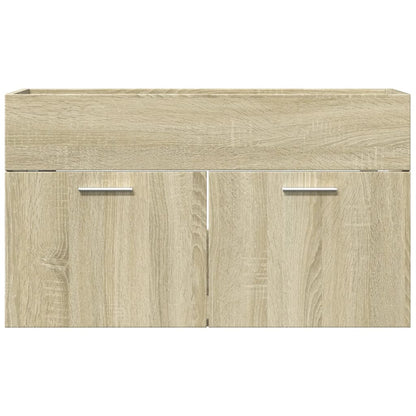 Sink Cabinet Sonoma Oak 80x38.5x46 cm Engineered Wood