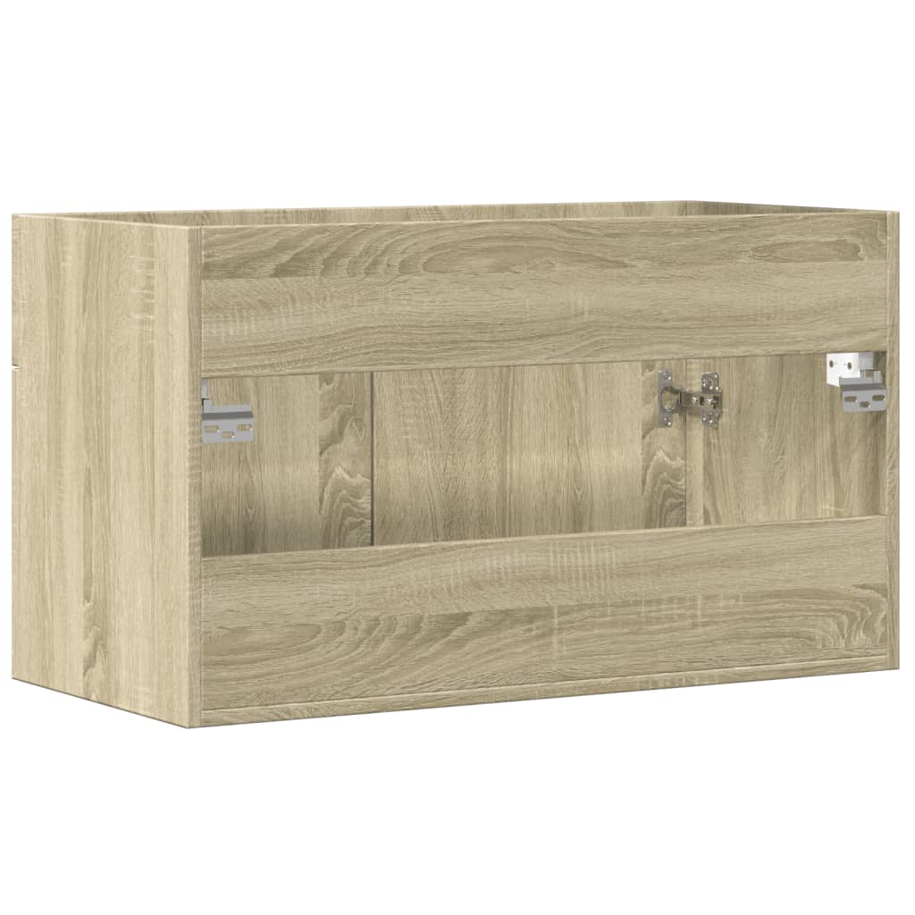 Sink Cabinet Sonoma Oak 80x38.5x46 cm Engineered Wood