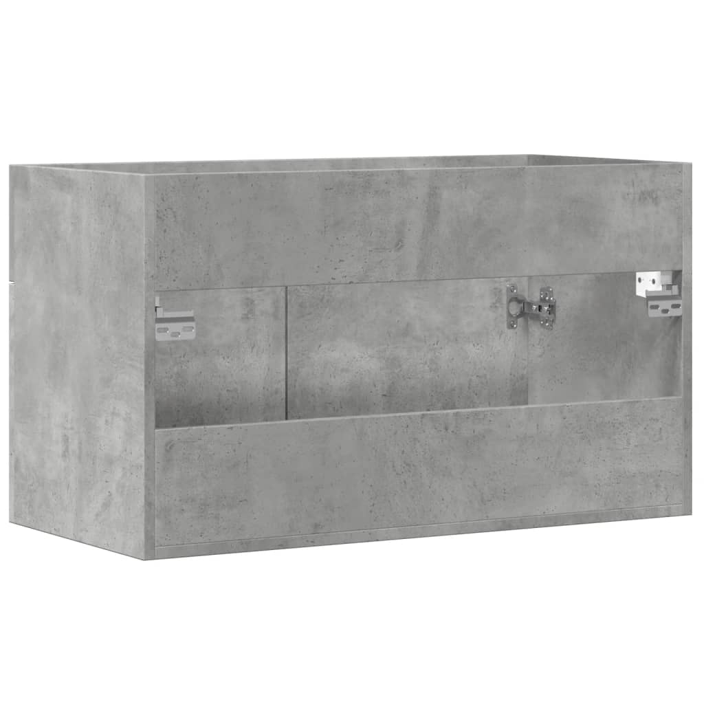 Sink Cabinet Concrete Grey 80x38.5x46 cm Engineered Wood