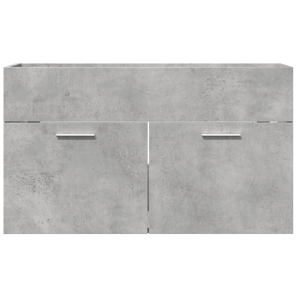 Bathroom Sink Cabinet Concrete Grey 90x38.5x46 cm Engineered Wood