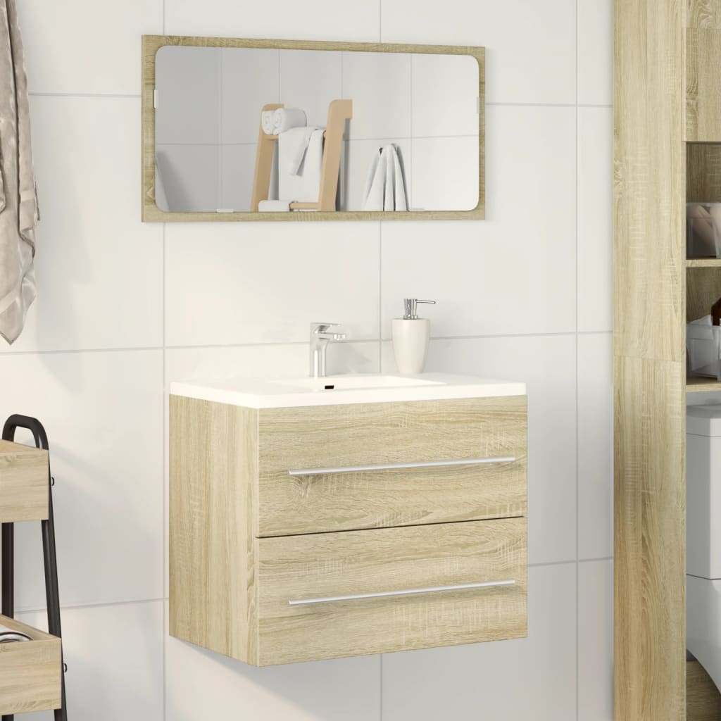 Sink Cabinet Sonoma Oak 60x38.5x48 cm Engineered Wood