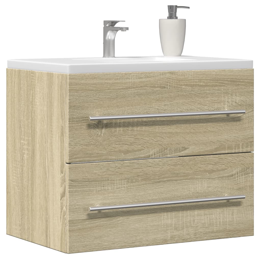 Sink Cabinet Sonoma Oak 60x38.5x48 cm Engineered Wood